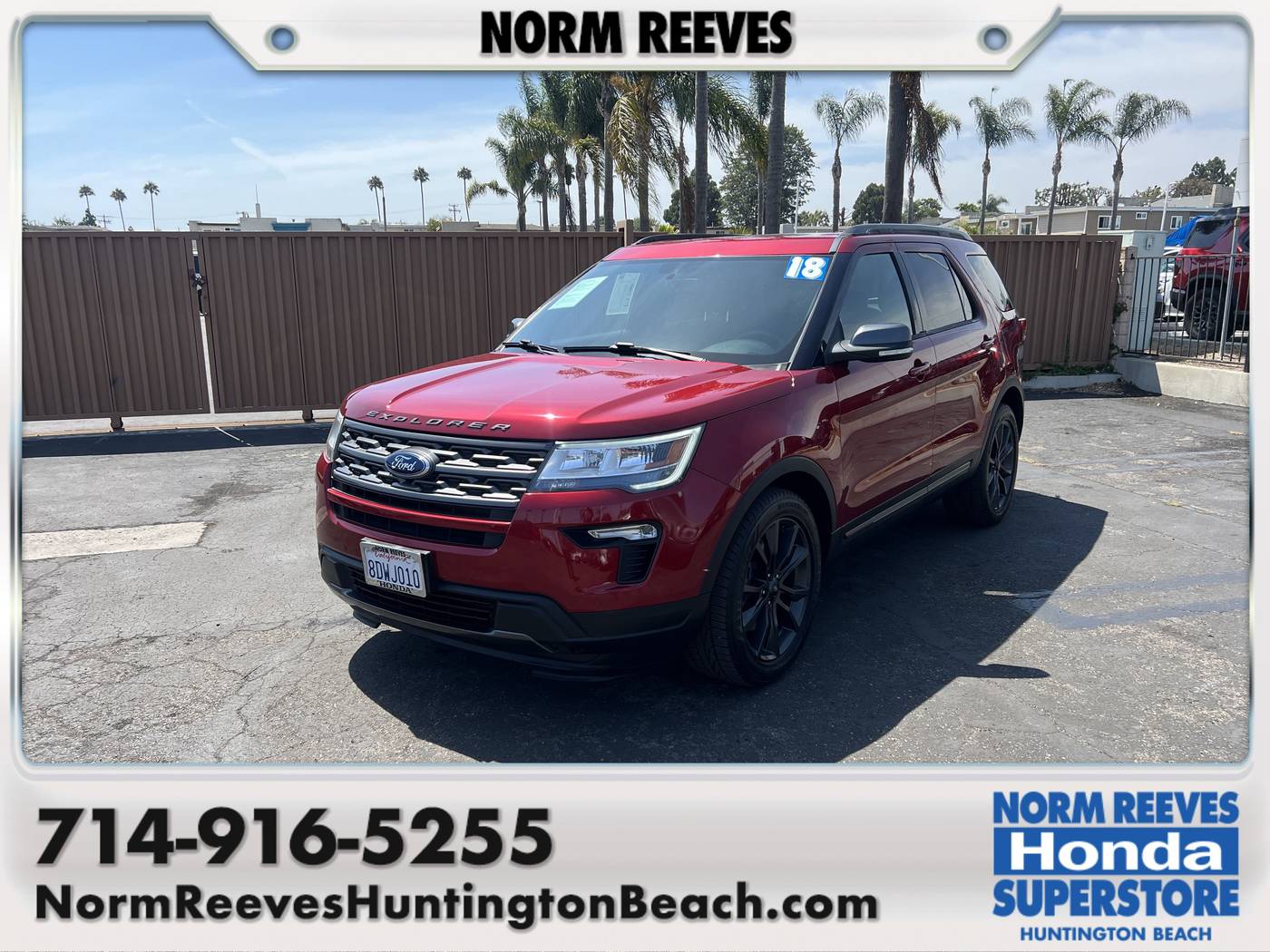 2018 Ford Explorer XLT — SUV — 90,603 mi — Huntington Beach, CA