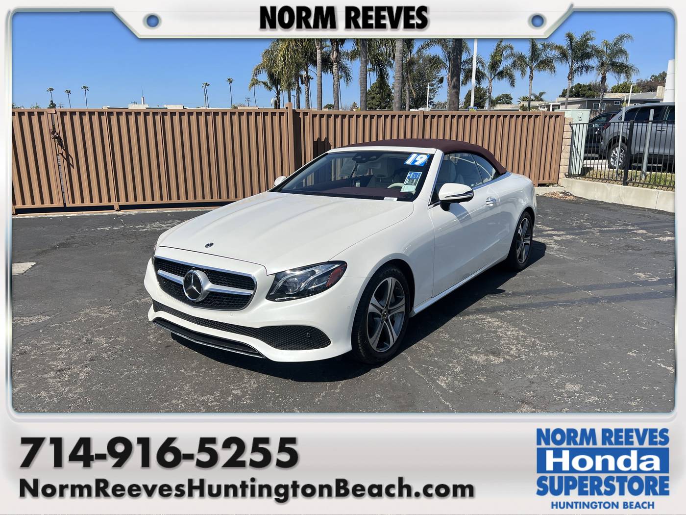 2019 Mercedes-Benz E-Class E 450 — Convertible — 19,339 mi — Huntington Beach, CA