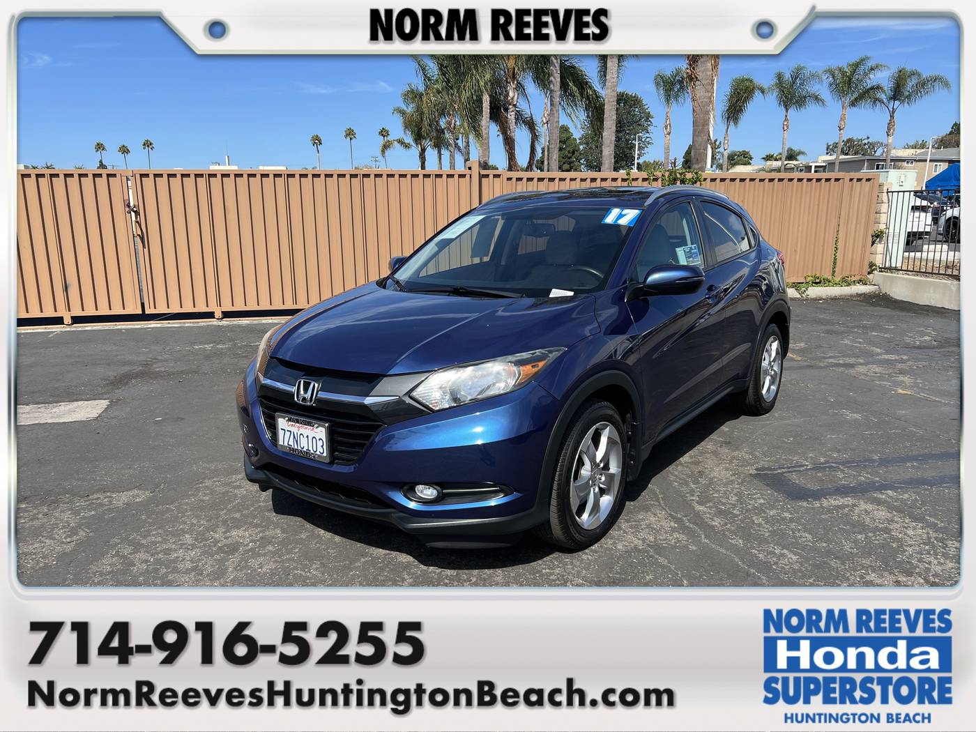 2017 Honda HR-V EX-L Navi — SUV — 73,183 mi — Huntington Beach, CA