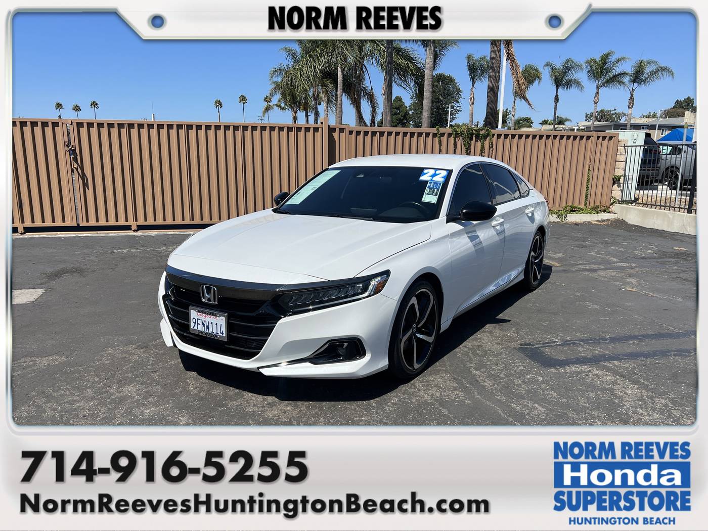 2022 Honda Accord Sport — Sedan — 26,945 mi — Huntington Beach, CA
