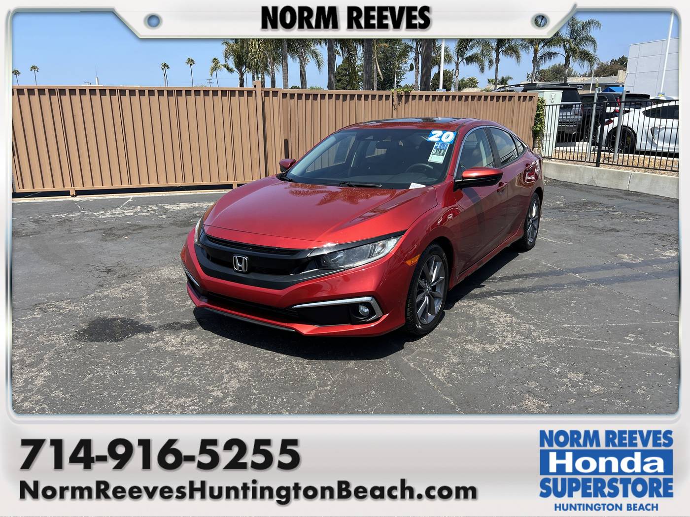 2020 Honda Civic EX — Sedan — 50,690 mi — Huntington Beach, CA