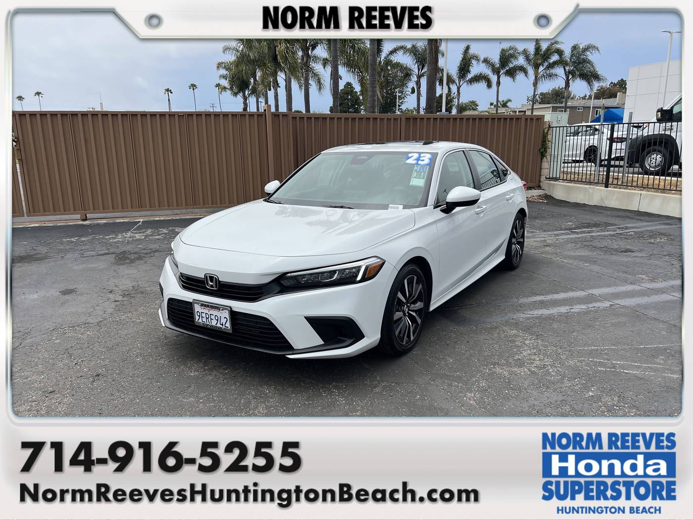 2023 Honda Civic EX — Sedan — 18,543 mi — Huntington Beach, CA