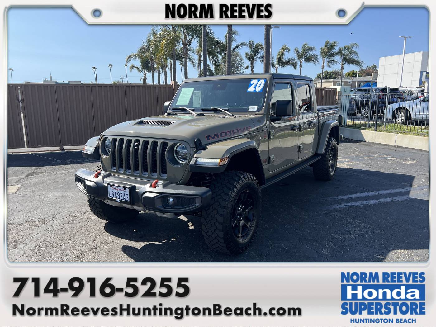 2020 Jeep Gladiator Mojave — Pickup Truck — 27,080 mi — Huntington Beach, CA