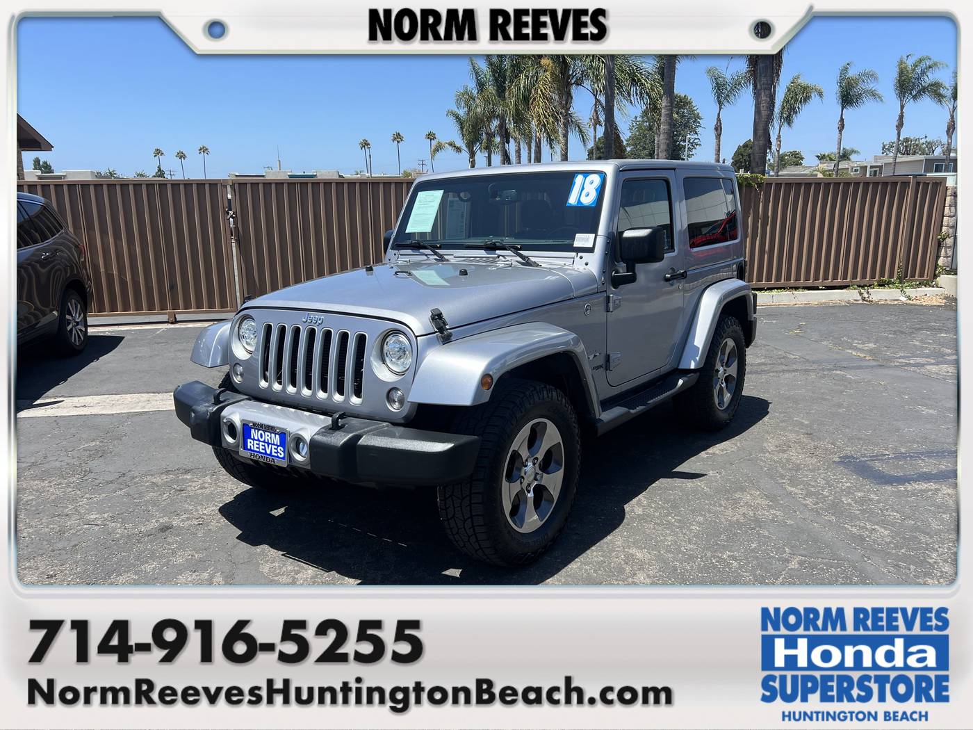 2018 Jeep Wrangler Sahara — SUV — 95,677 mi — Huntington Beach, CA