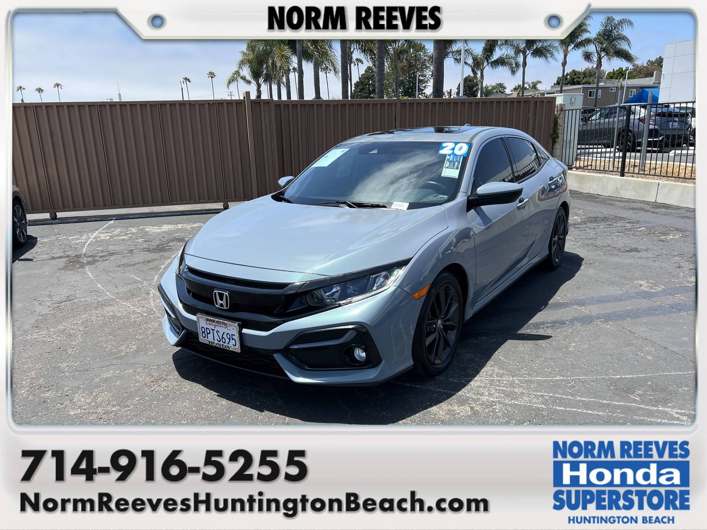 2020 Honda Civic EX-L — Hatchback — 36,301 mi — Huntington Beach, CA