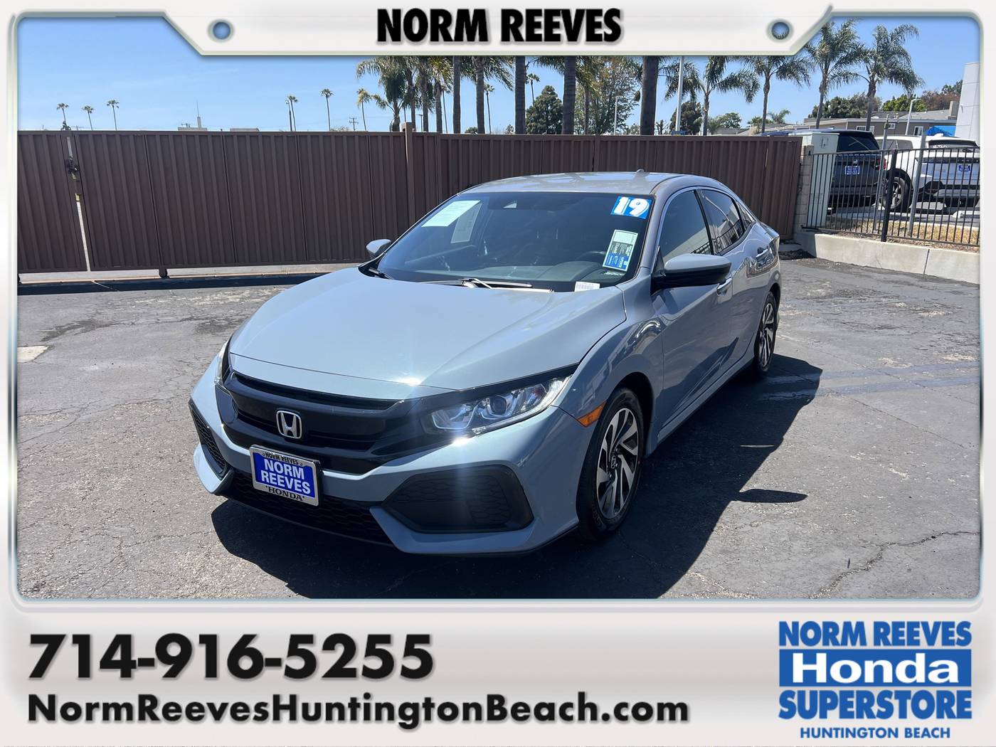2019 Honda Civic LX — Hatchback — 103,252 mi — Huntington Beach, CA