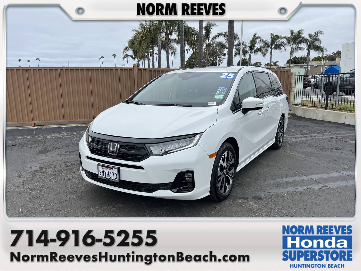 2025 Honda Odyssey Elite — Minivan — 2,145 mi — Huntington Beach, CA