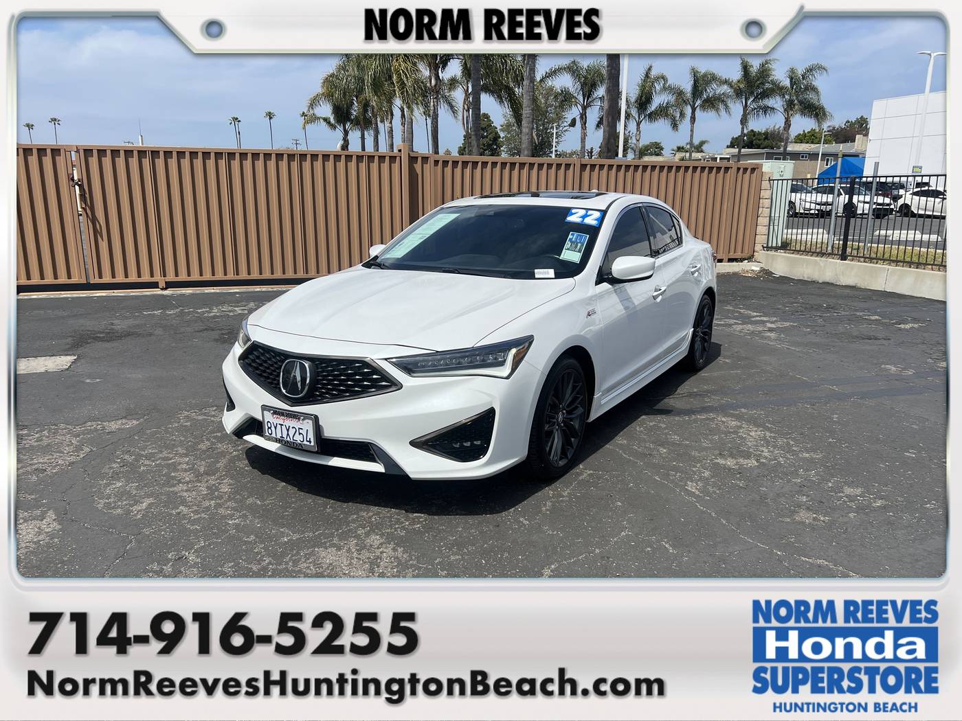 2022 Acura ILX w/Premium/A-SPEC Package — Sedan — 31,200 mi — Huntington Beach, CA