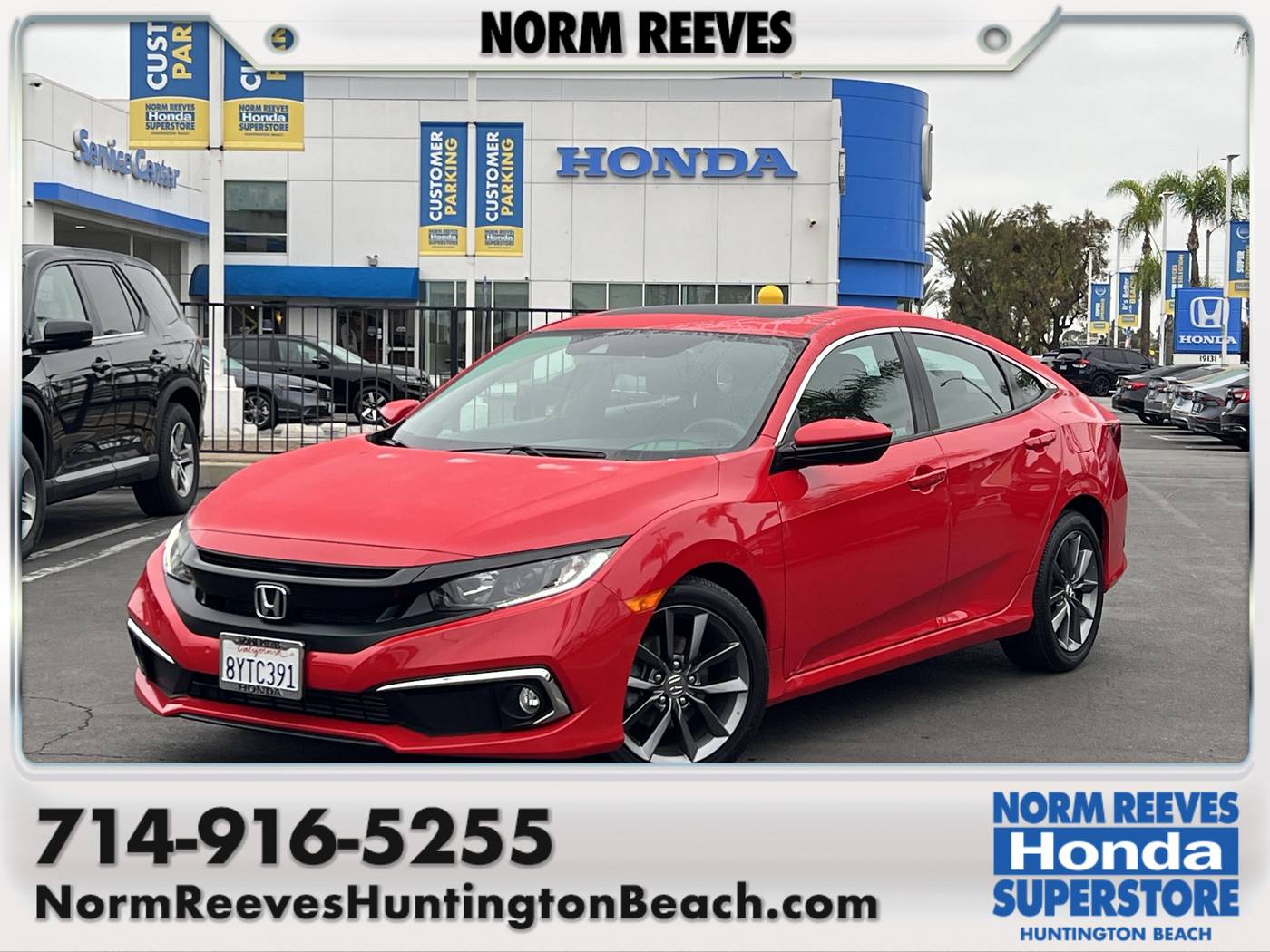 2020 Honda Civic EX — Sedan — 57,230 mi — Huntington Beach, CA