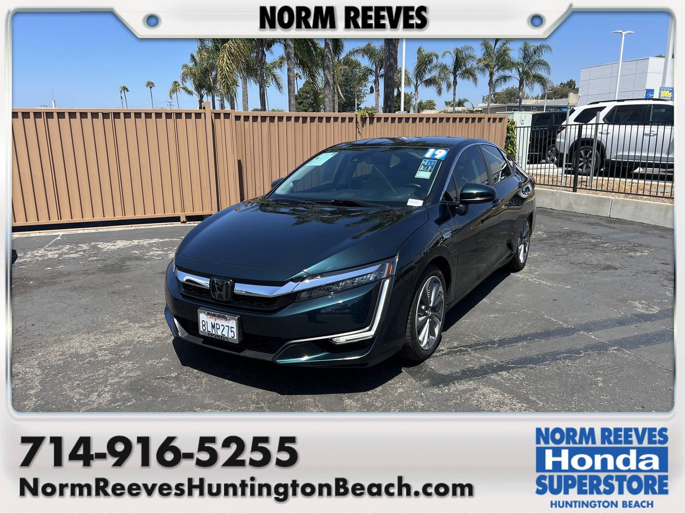 2019 Honda Clarity Plug-In Hybrid Touring — Sedan — 72,910 mi — Huntington Beach, CA