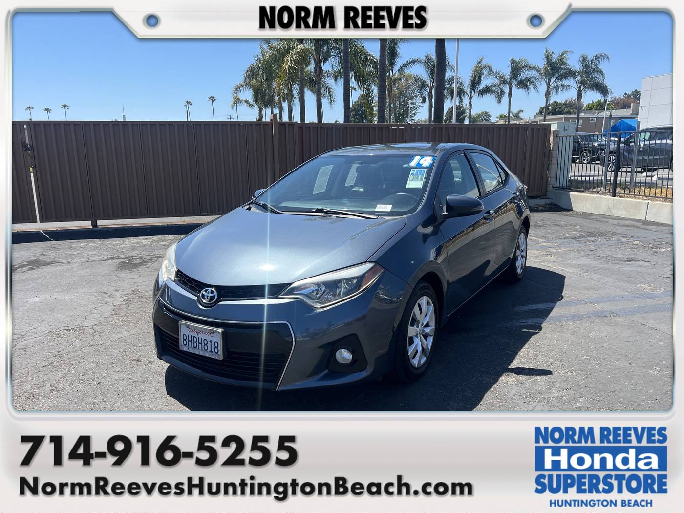 2014 Toyota Corolla S Premium — Sedan — 112,692 mi — Huntington Beach, CA
