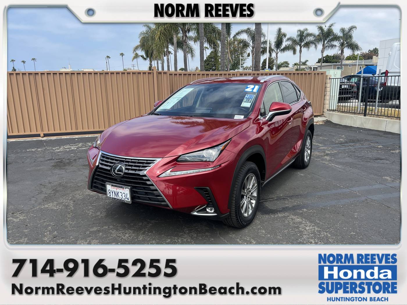 2021 Lexus NX NX 300 — SUV — 60,713 mi — Huntington Beach, CA