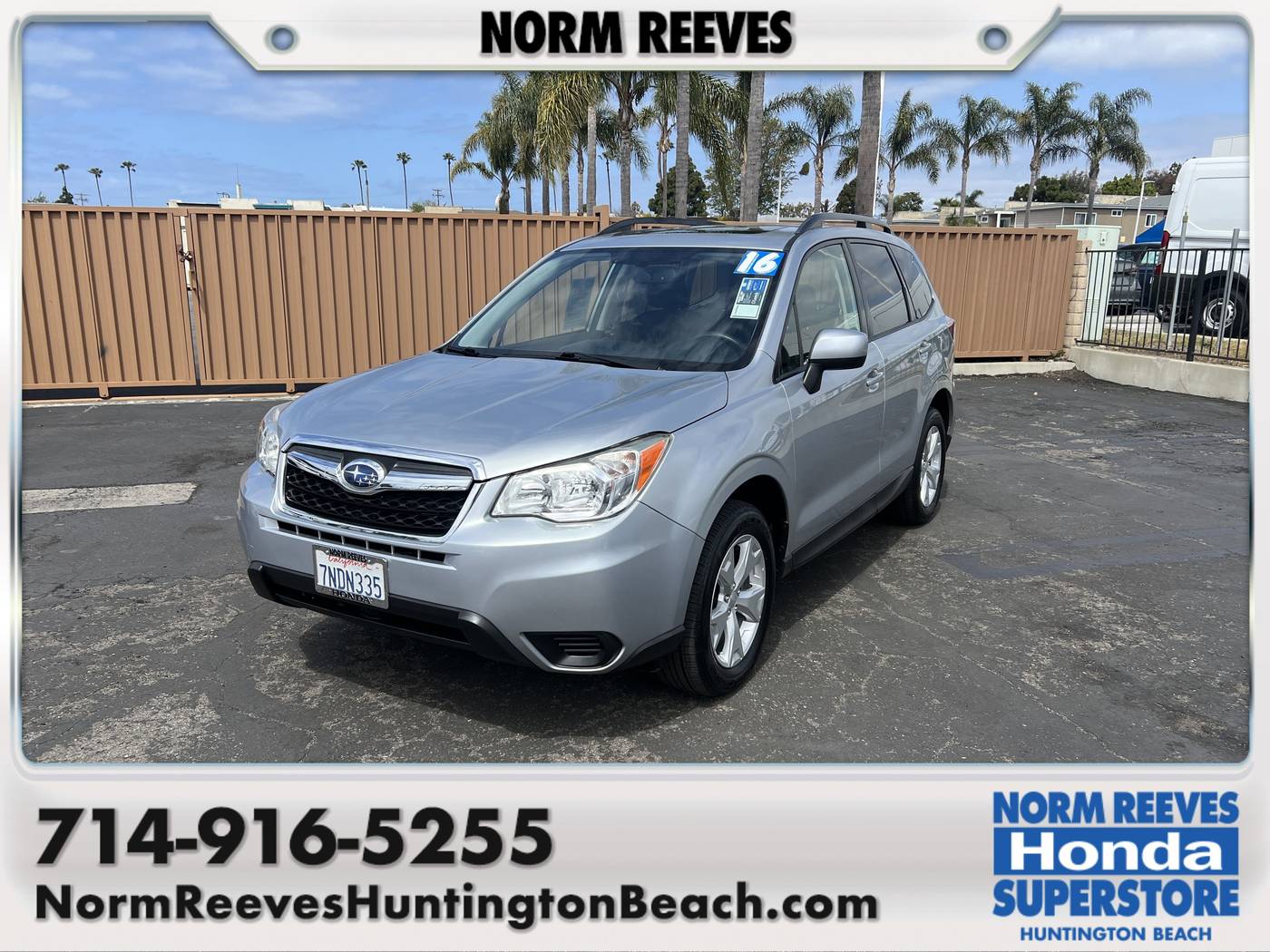 2016 Subaru Forester 2.5i Premium — SUV — 72,966 mi — Huntington Beach, CA