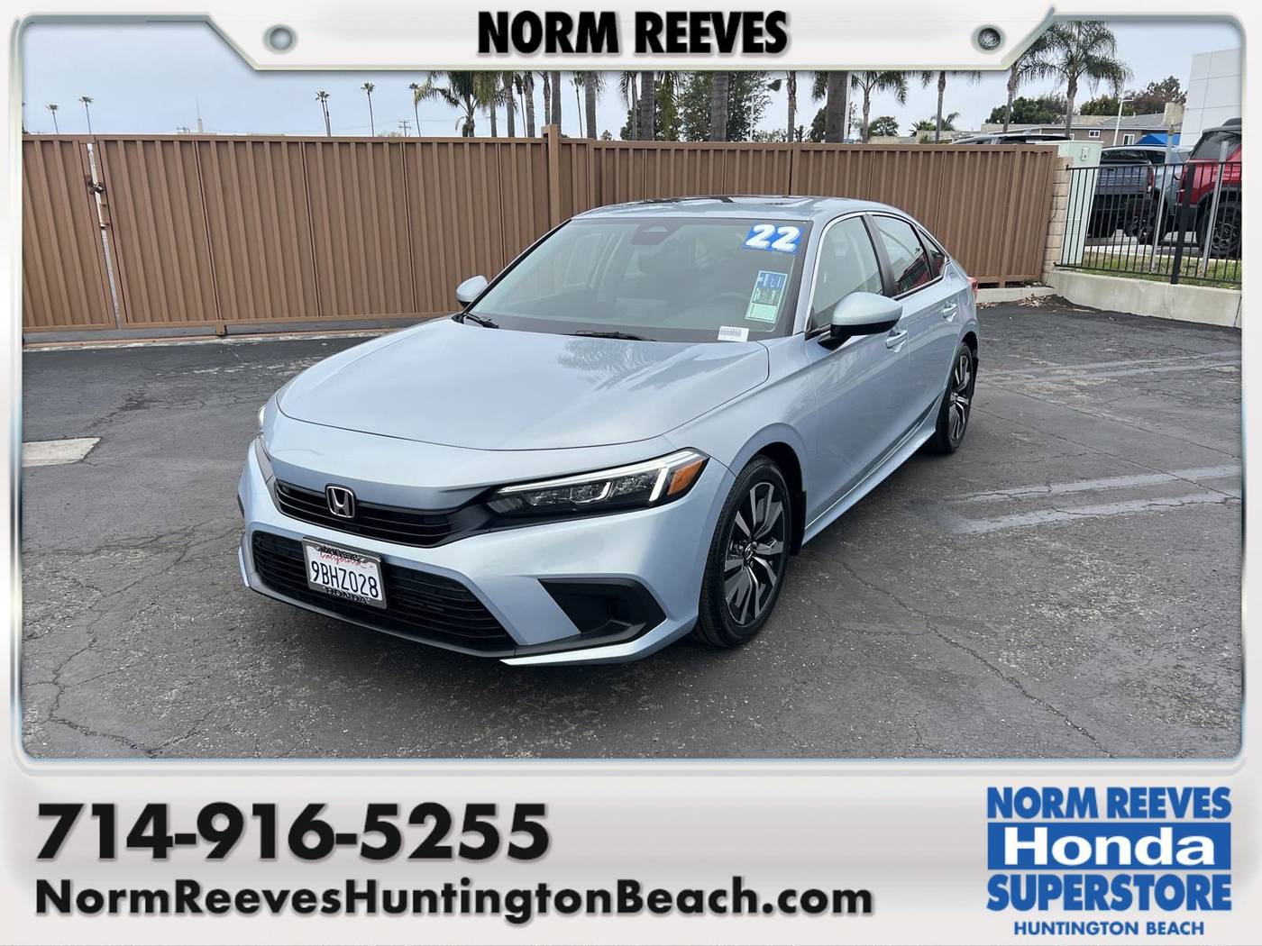 2022 Honda Civic EX — Sedan — 32,997 mi — Huntington Beach, CA