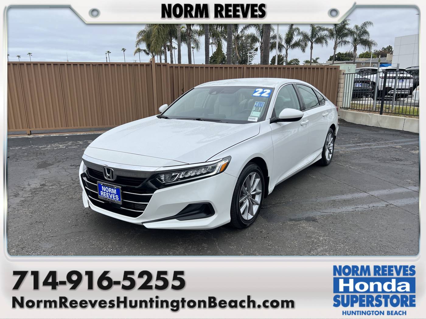2022 Honda Accord LX — Sedan — 18,518 mi — Huntington Beach, CA