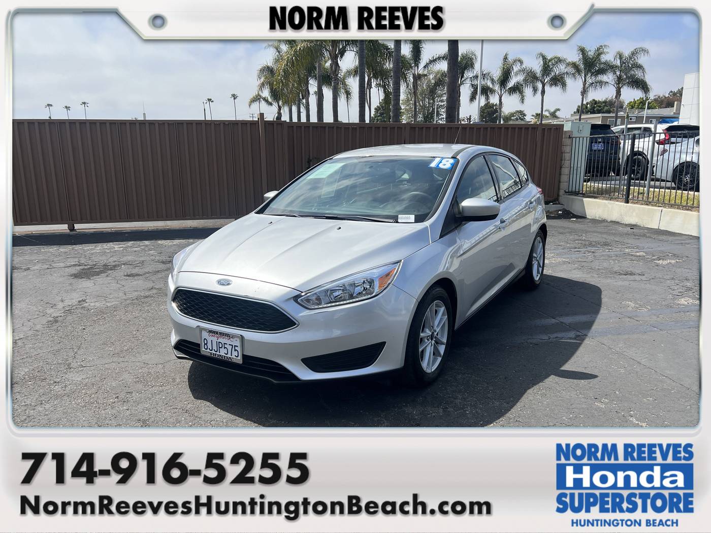 2018 Ford Focus SE — Hatchback — 64,489 mi — Huntington Beach, CA