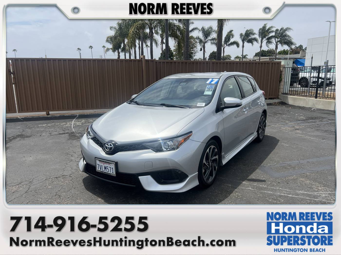 2017 Toyota Corolla iM iM — Hatchback — 24,214 mi — Huntington Beach, CA
