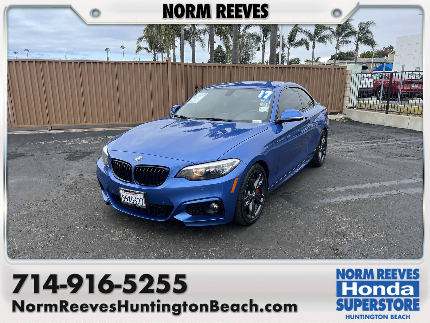 2017 BMW 2 Series 230i — Coupe — 80,690 mi — Huntington Beach, CA