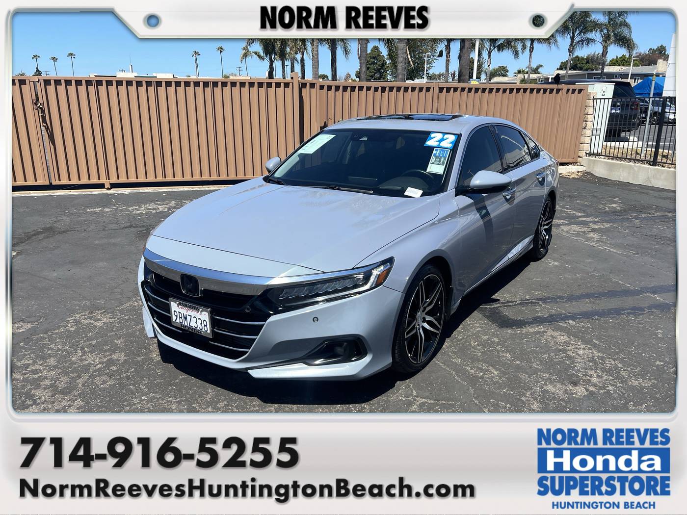 2022 Honda Accord Touring — Sedan — 57,784 mi — Huntington Beach, CA