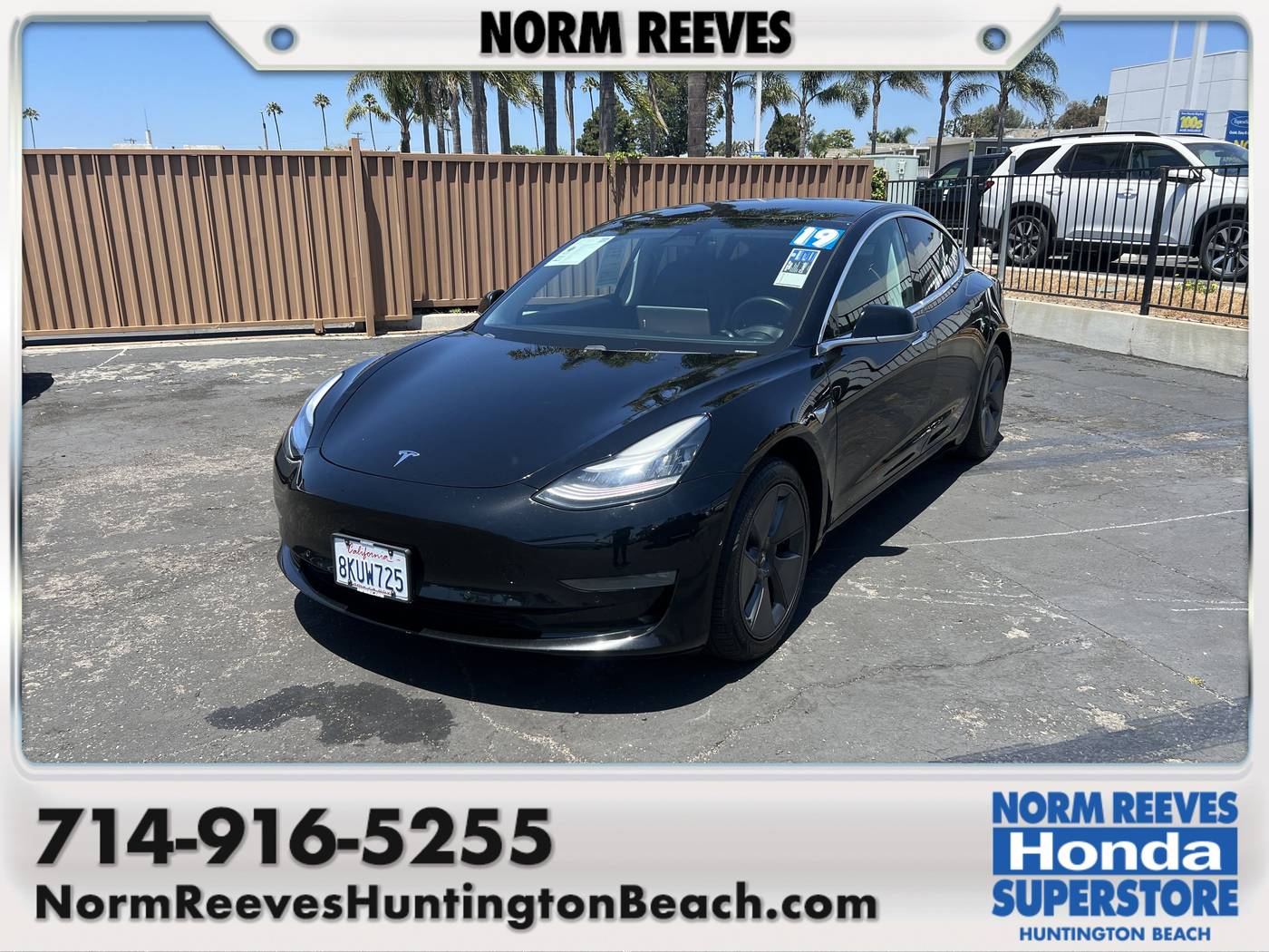 2019 Tesla Model 3 Long Range — Sedan — 53,713 mi — Huntington Beach, CA