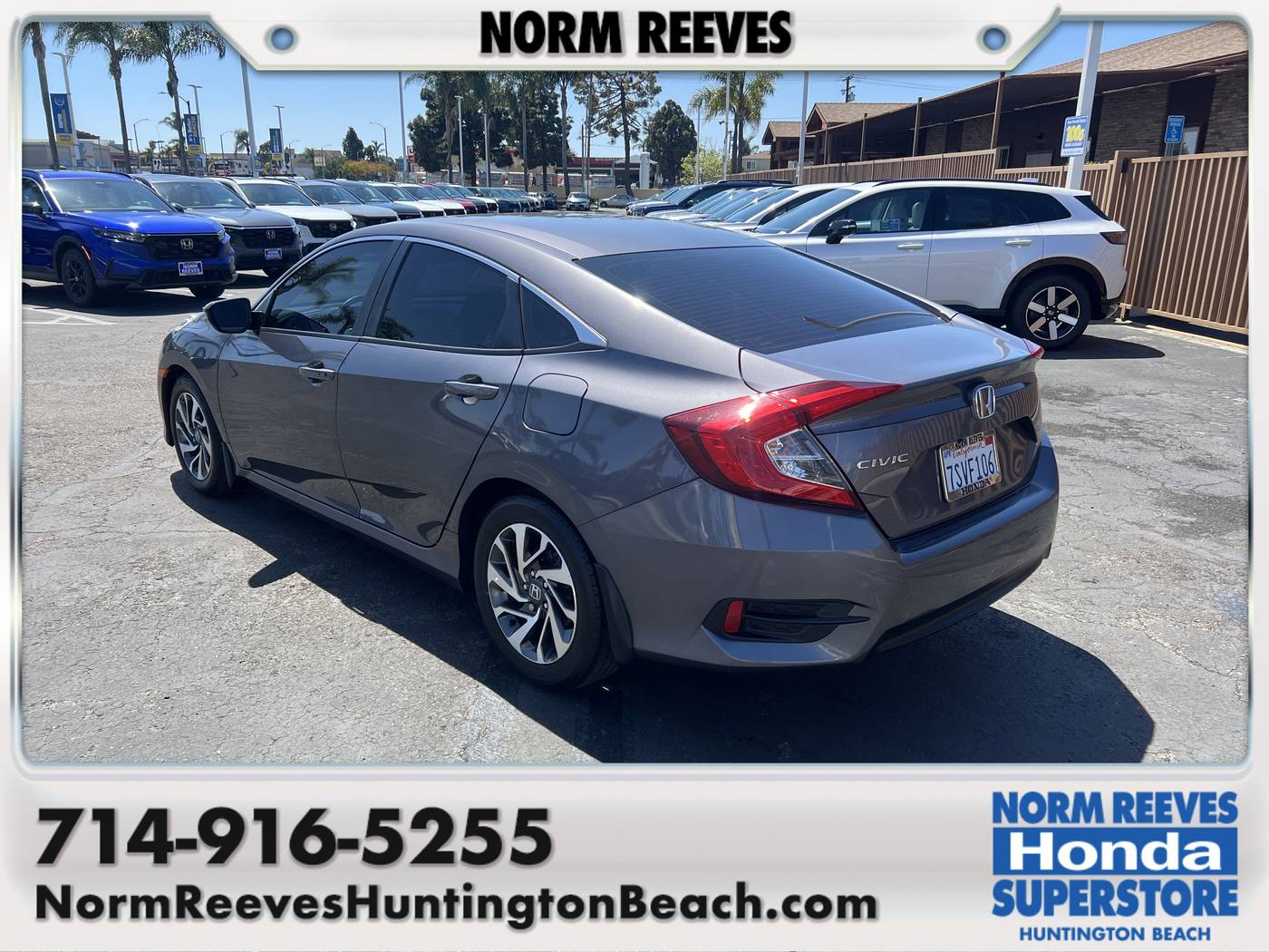 2016 Honda Civic EX — Sedan — 61,223 mi — Huntington Beach, CA