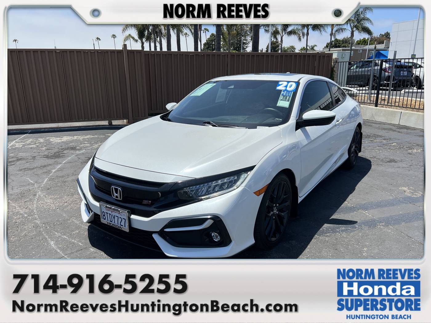 2020 Honda Civic Si — Coupe — 88,761 mi — Huntington Beach, CA