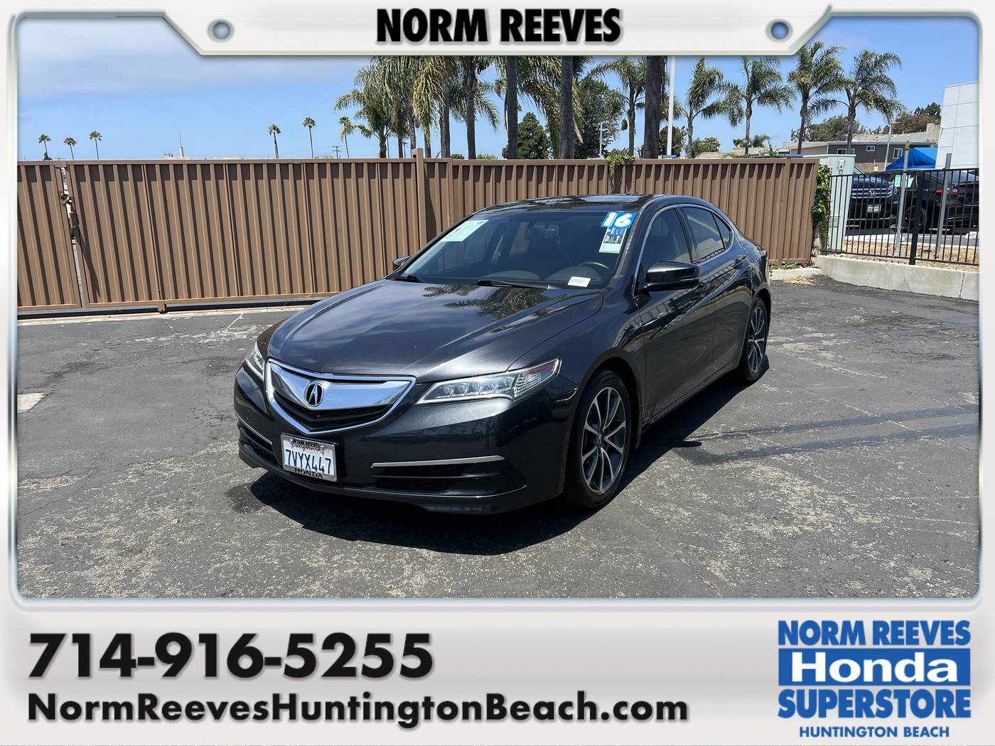 2016 Acura TLX Standard — Sedan — 75,549 mi — Huntington Beach, CA