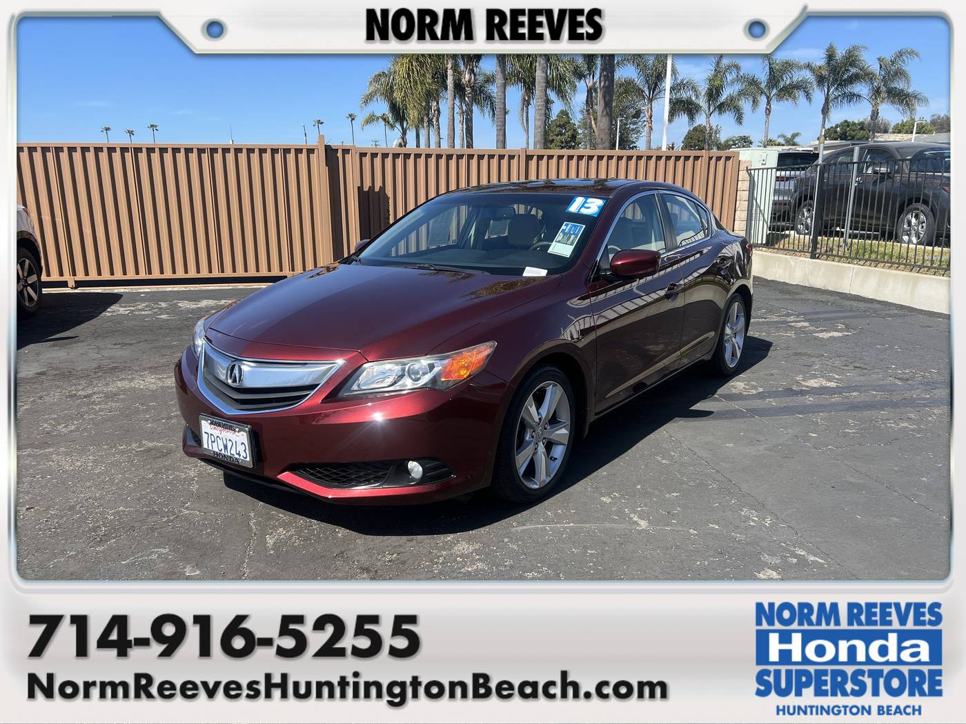2013 Acura ILX Premium Package — Sedan — 47,526 mi — Huntington Beach, CA