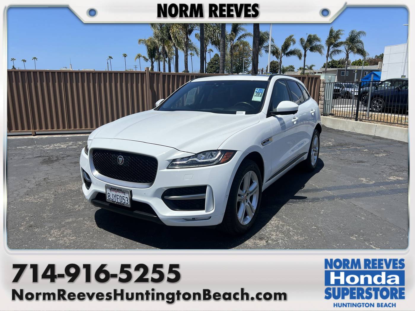 2018 Jaguar F-PACE R-Sport — SUV — 74,956 mi — Huntington Beach, CA