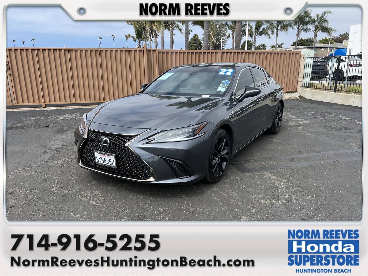 2022 Lexus ES ES 350 F SPORT — Sedan — 49,915 mi — Huntington Beach, CA