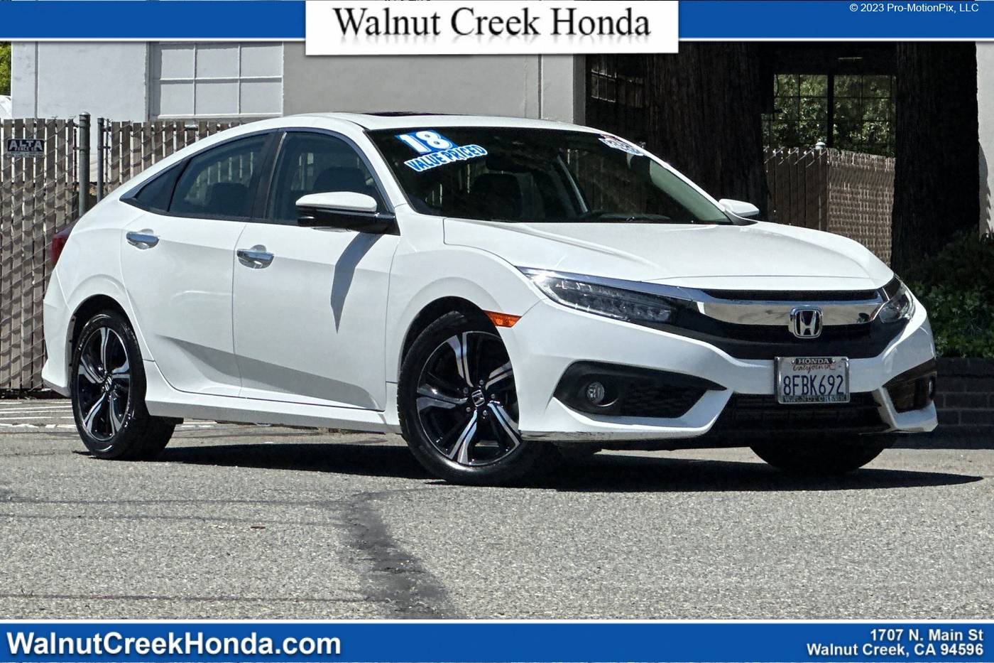 2018 Honda Civic Touring — Sedan — 45,593 mi — WALNUT CREEK, CA
