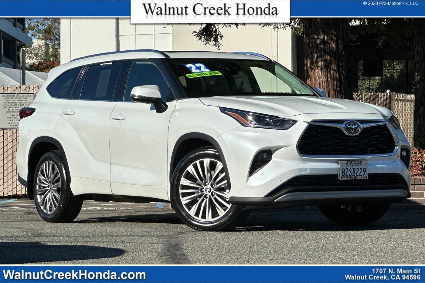2022 Toyota Highlander Platinum — SUV — 36,926 mi — WALNUT CREEK, CA