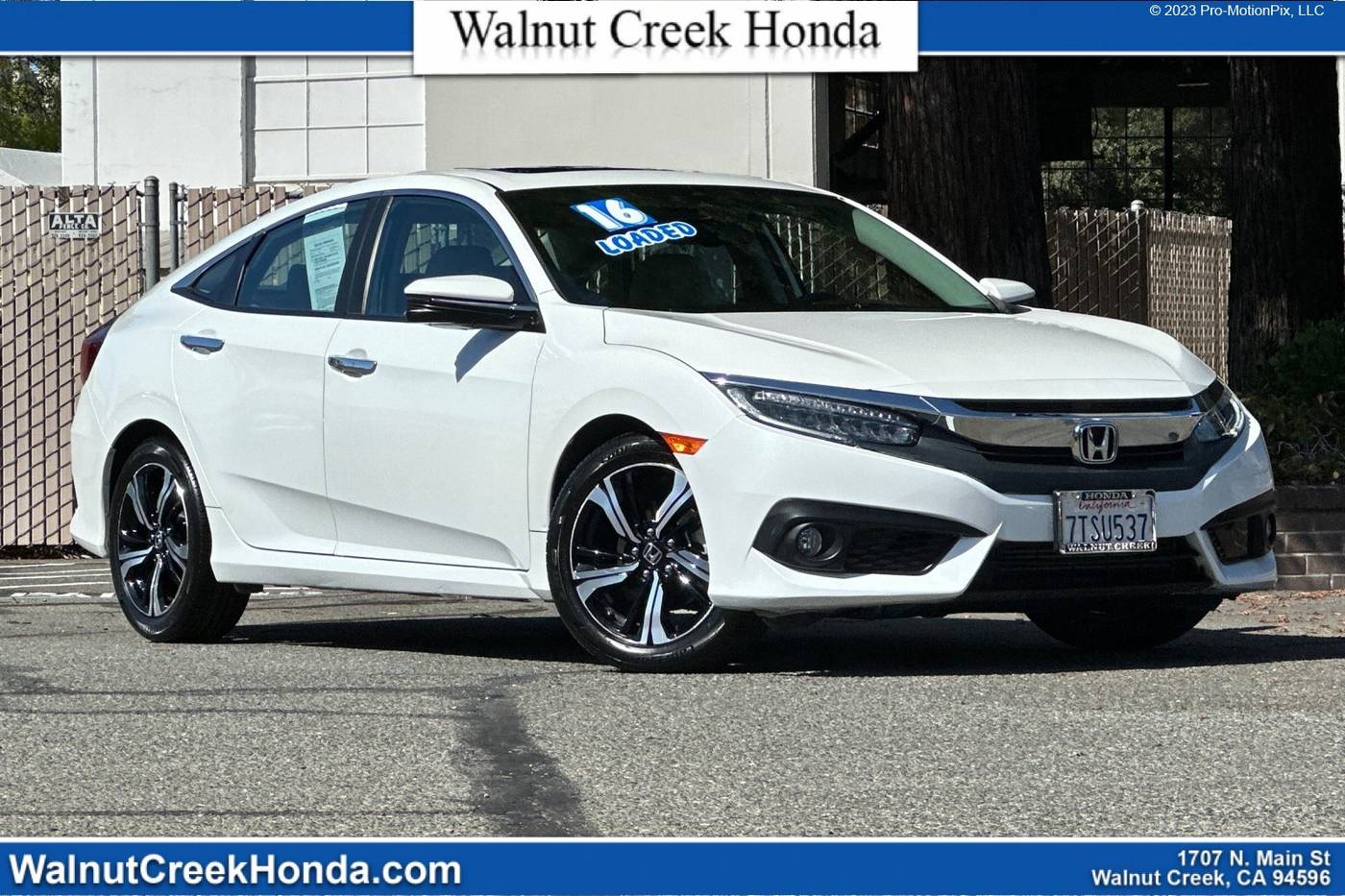 2016 Honda Civic Touring — Sedan — 38,735 mi — WALNUT CREEK, CA