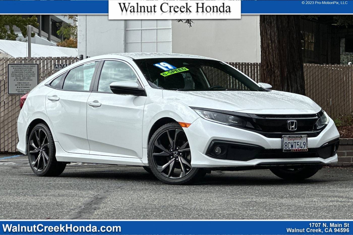 2019 Honda Civic Sport — Sedan — 61,632 mi — WALNUT CREEK, CA