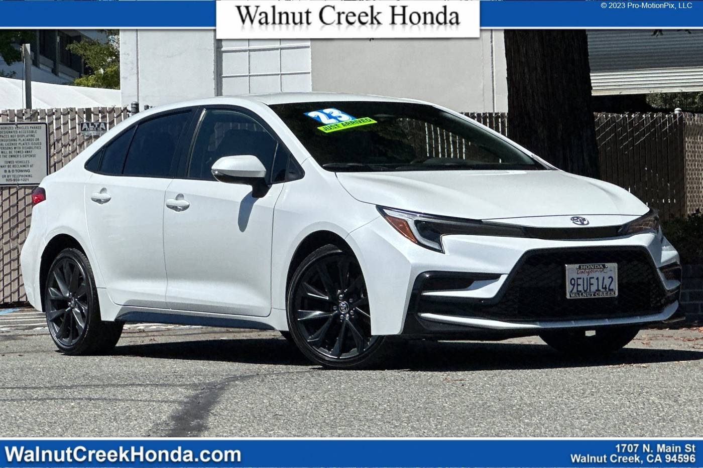 2023 Toyota Corolla SE — Sedan — 38,708 mi — WALNUT CREEK, CA