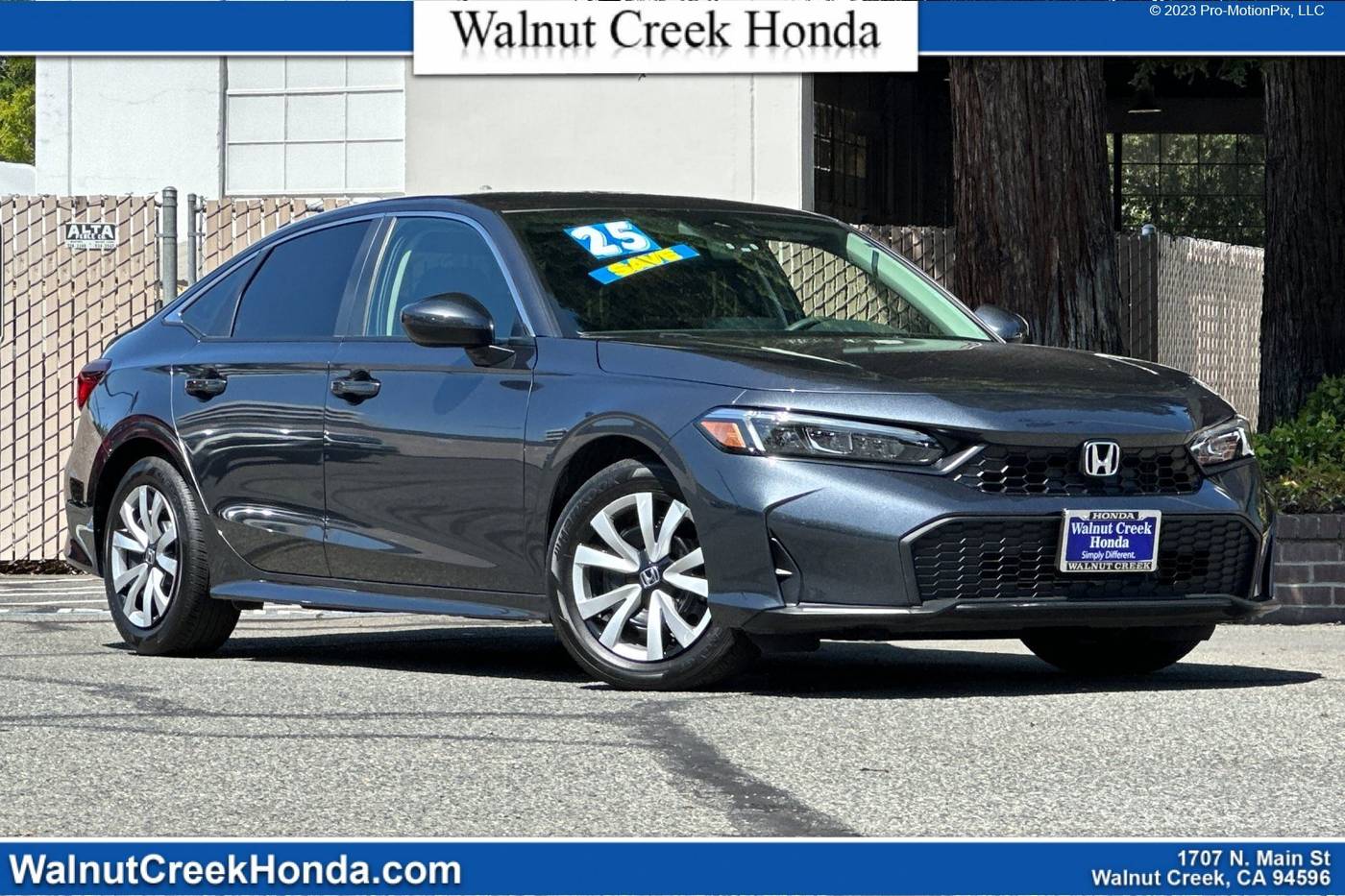 2025 Honda Civic LX — Sedan — 13,632 mi — WALNUT CREEK, CA