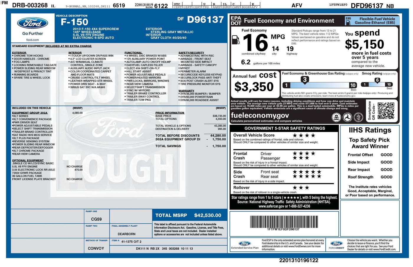 2013 Ford F-150 XLT — Pickup Truck — 83,000 mi — Schaumburg, IL