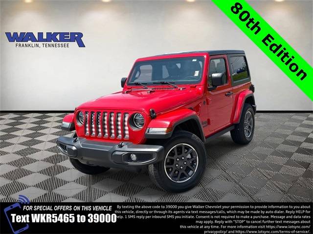 2021 Jeep Wrangler 80th Anniversary — SUV — 107,672 mi — Franklin, TN