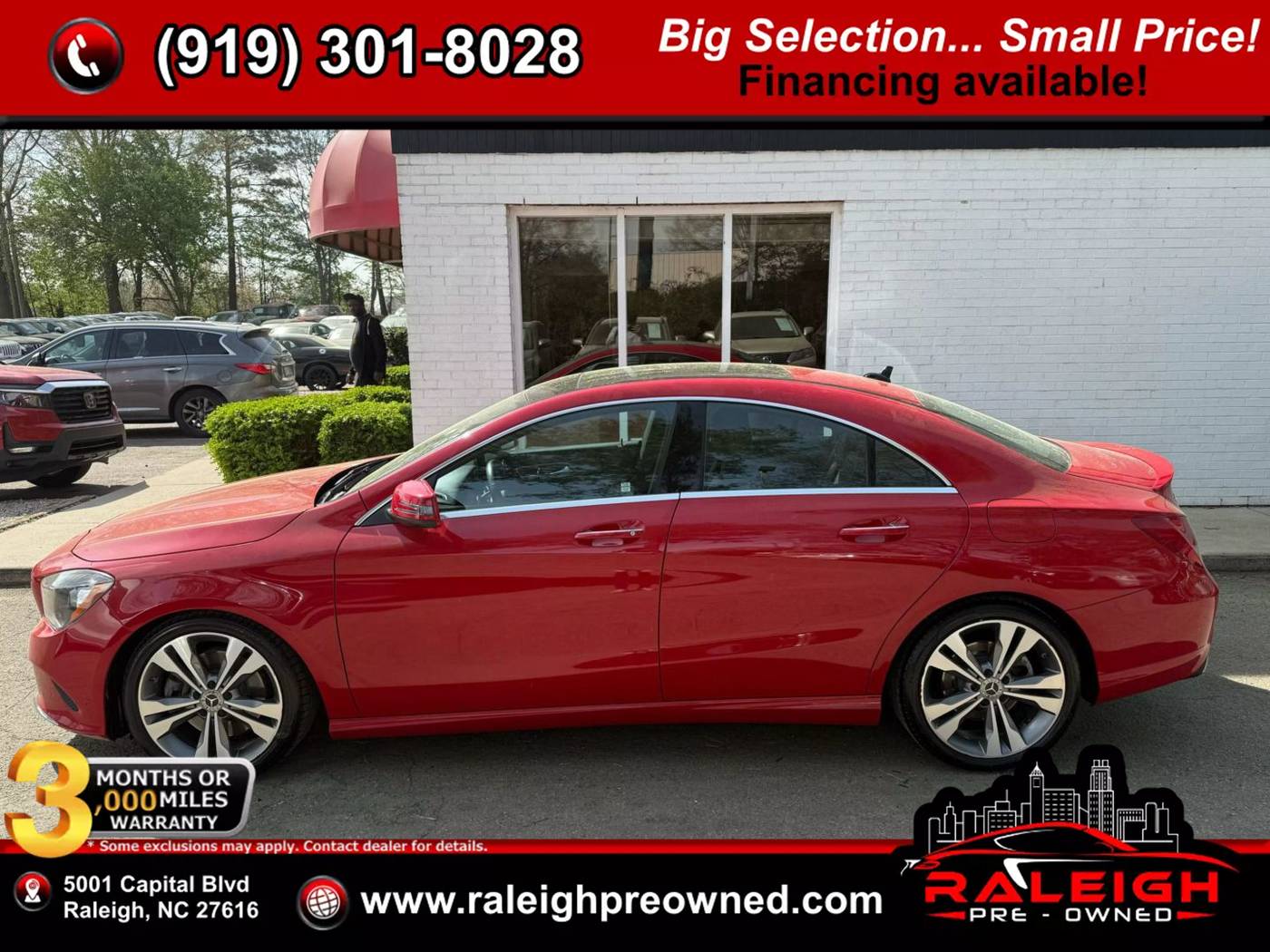 2019 Mercedes-Benz CLA CLA 250 — Sedan — 72,428 mi — Raleigh, NC
