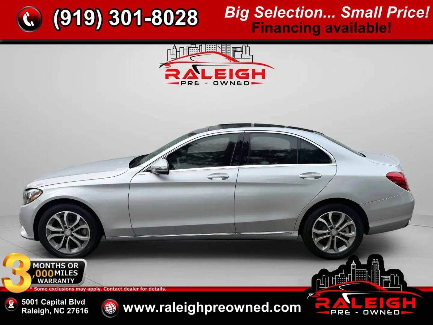 2016 Mercedes-Benz C-Class C 300 — Sedan — 72,891 mi — Raleigh, NC