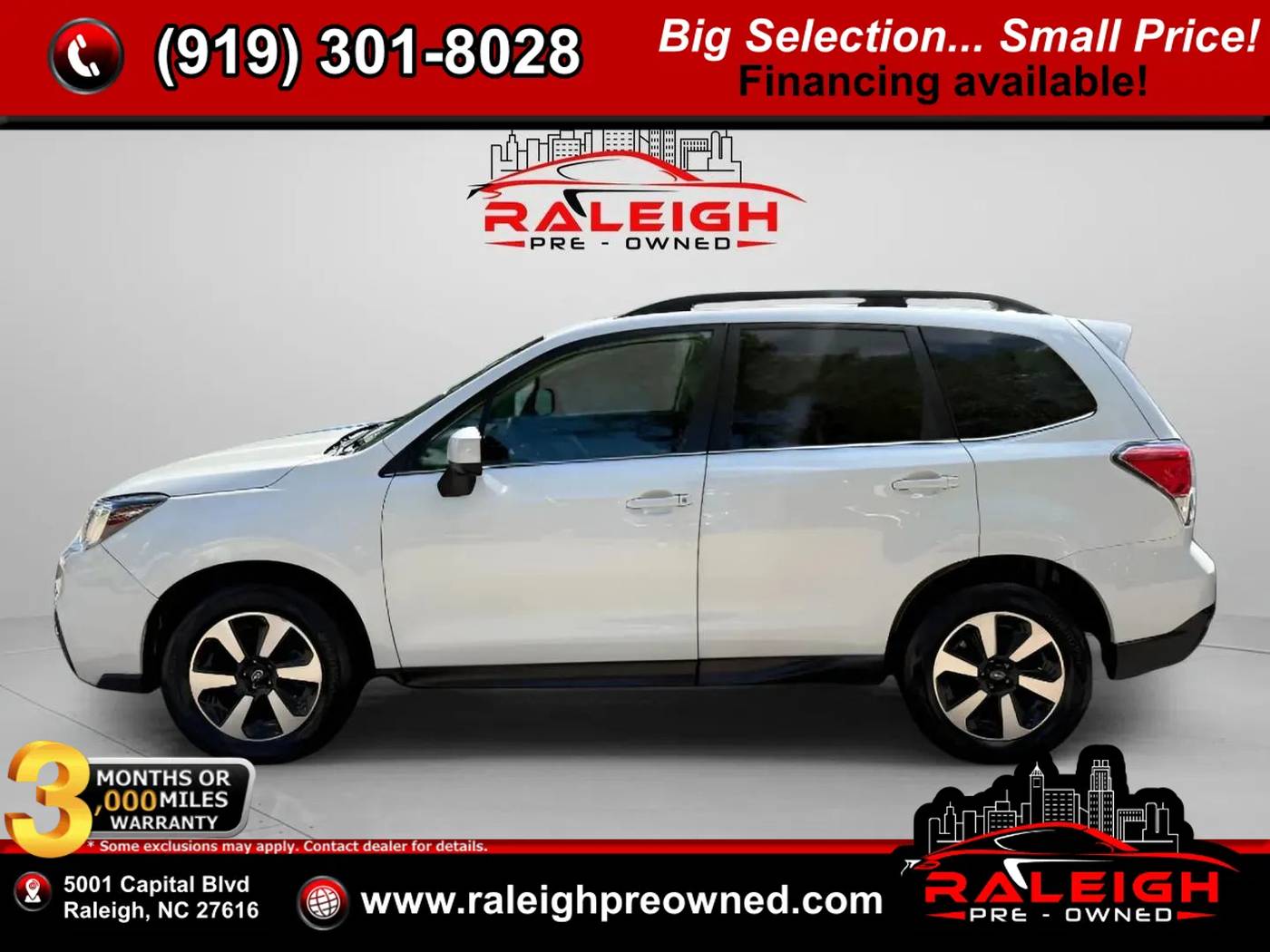 2018 Subaru Forester 2.5i Limited — SUV — 82,406 mi — Raleigh, NC