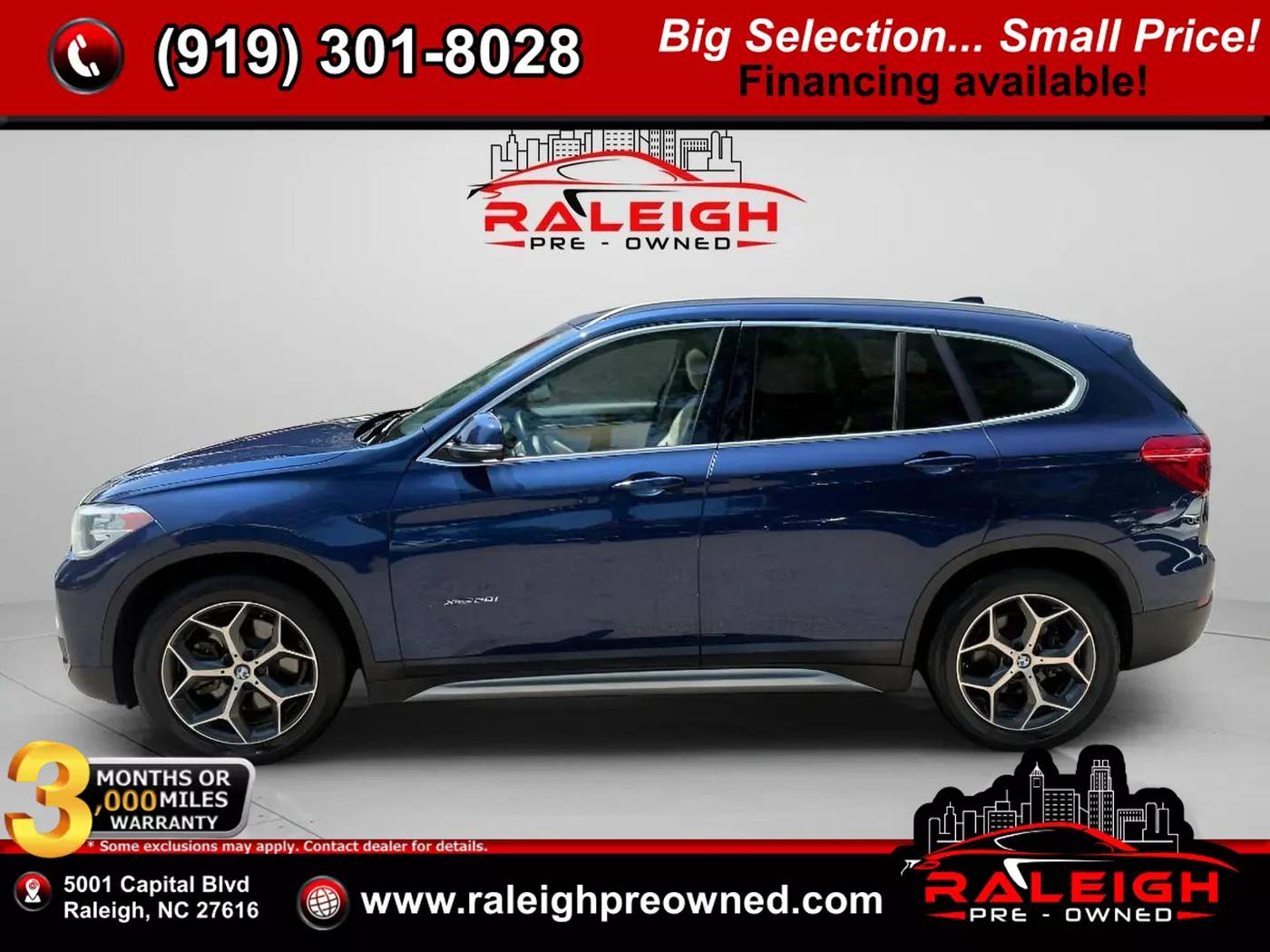 2018 BMW X1 28i — SUV — 69,266 mi — Raleigh, NC