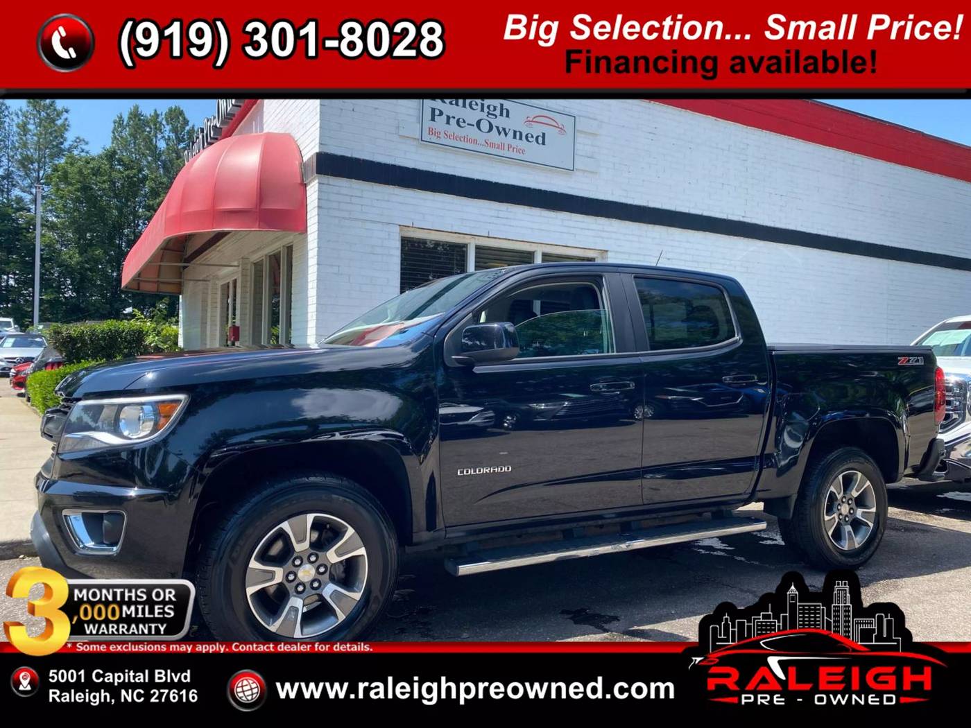 2016 Chevrolet Colorado Z71 — Pickup Truck — 69,260 mi — Raleigh, NC