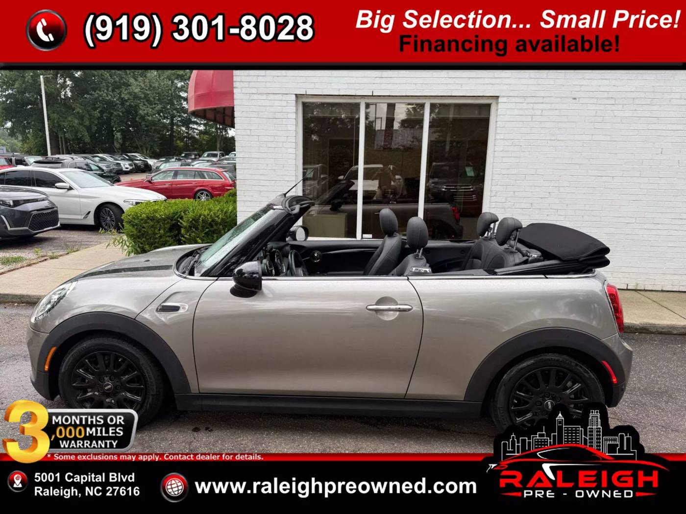 2019 MINI Convertible Cooper — Convertible — 78,255 mi — Raleigh, NC