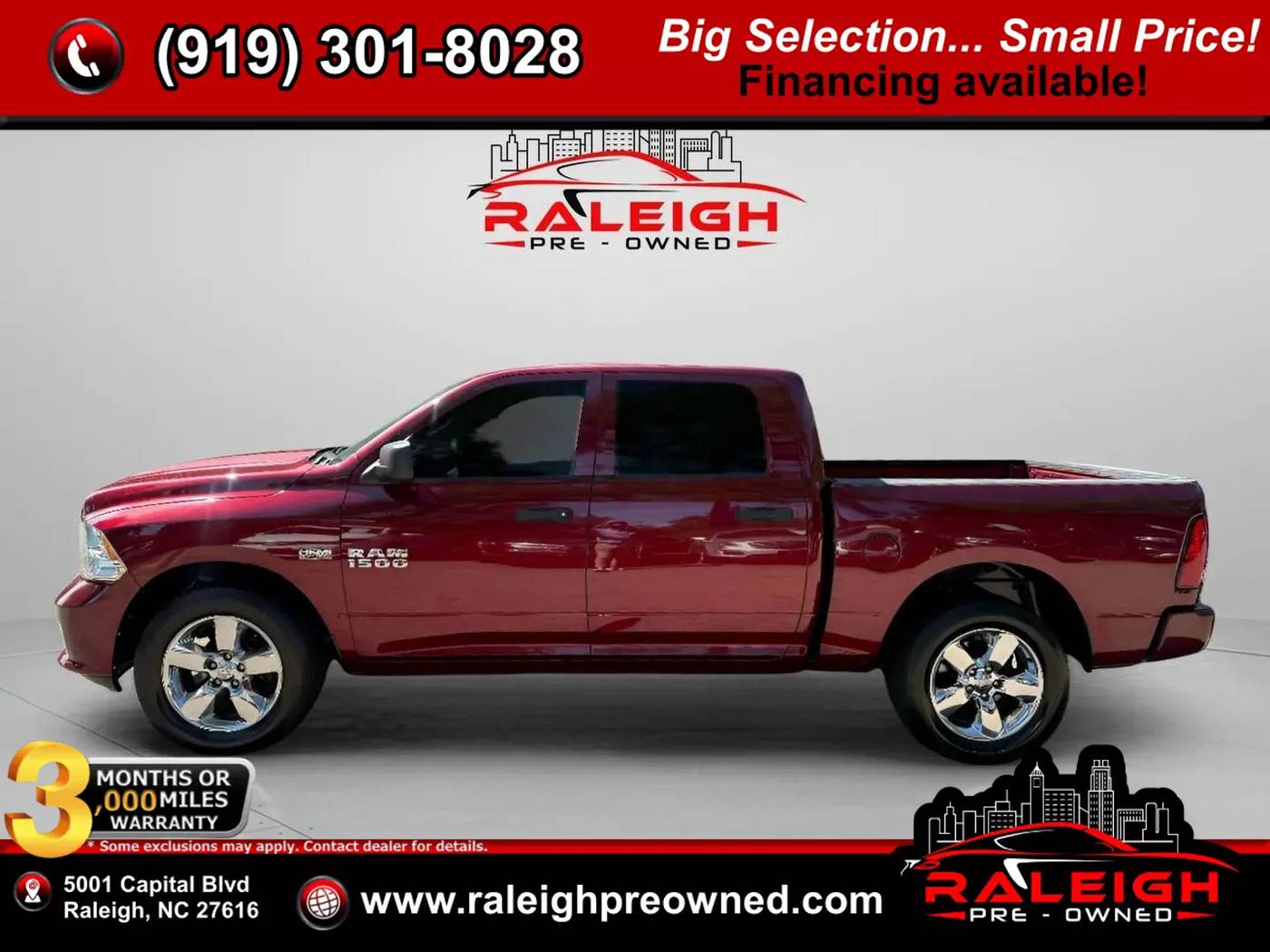 2018 Ram 1500 Express — Pickup Truck — 73,647 mi — Raleigh, NC