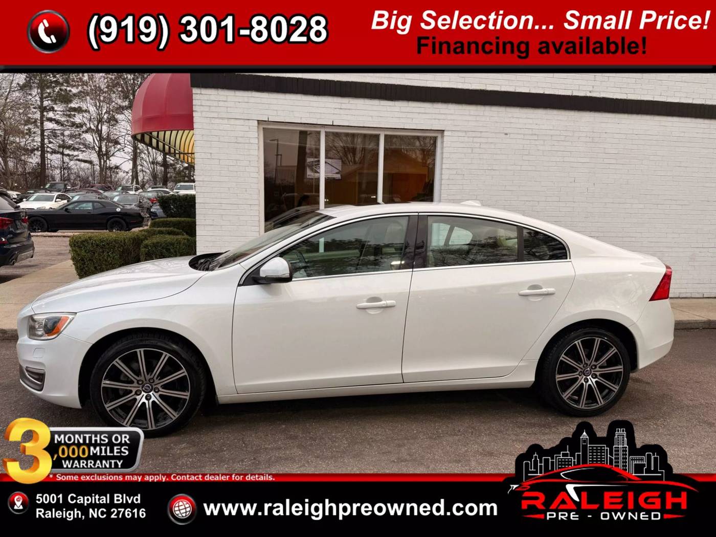 2016 Volvo S60 Platinum — Sedan — 94,989 mi — Raleigh, NC