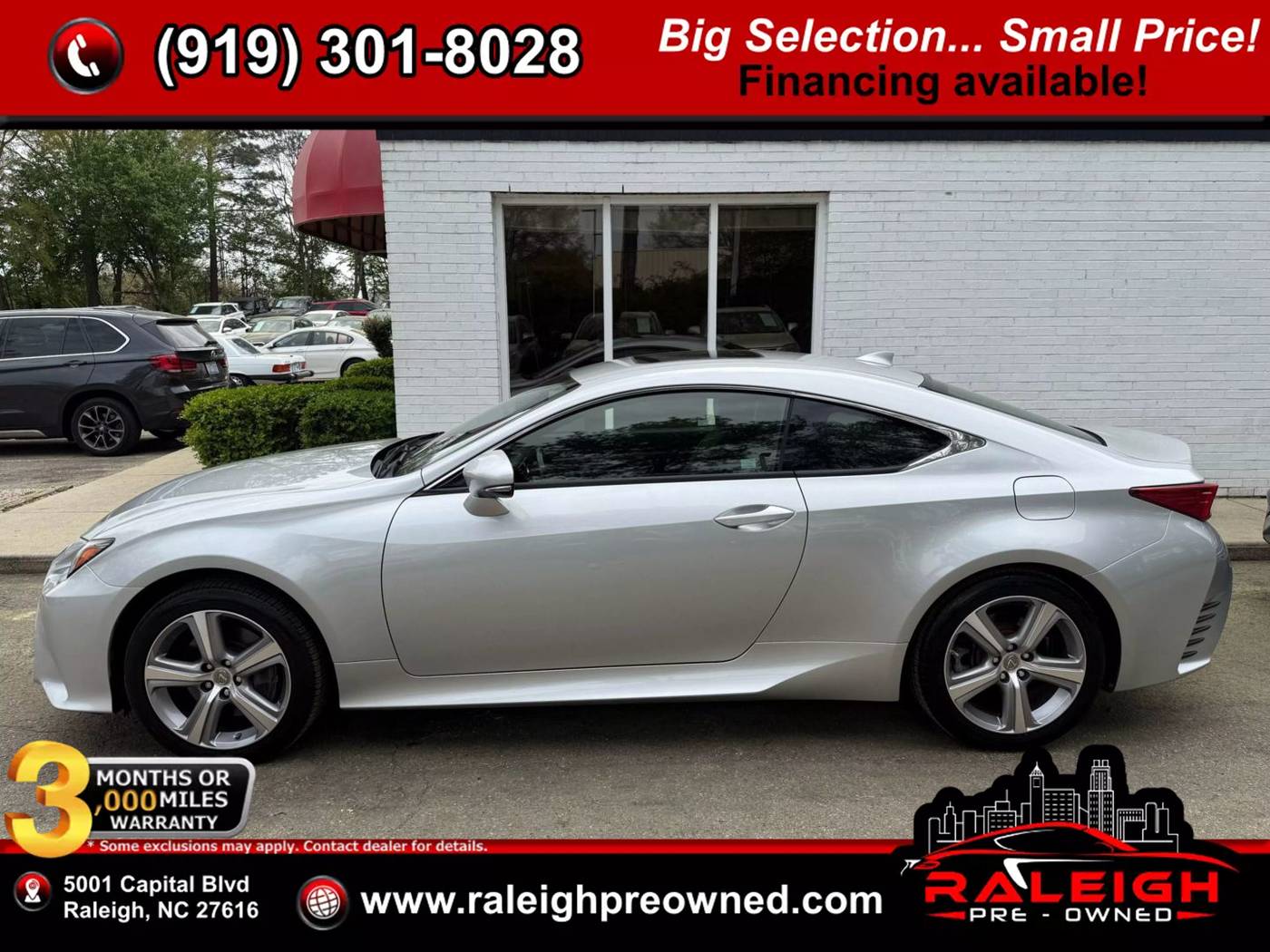 2015 Lexus RC RC 350 — Coupe — 22,148 mi — Raleigh, NC