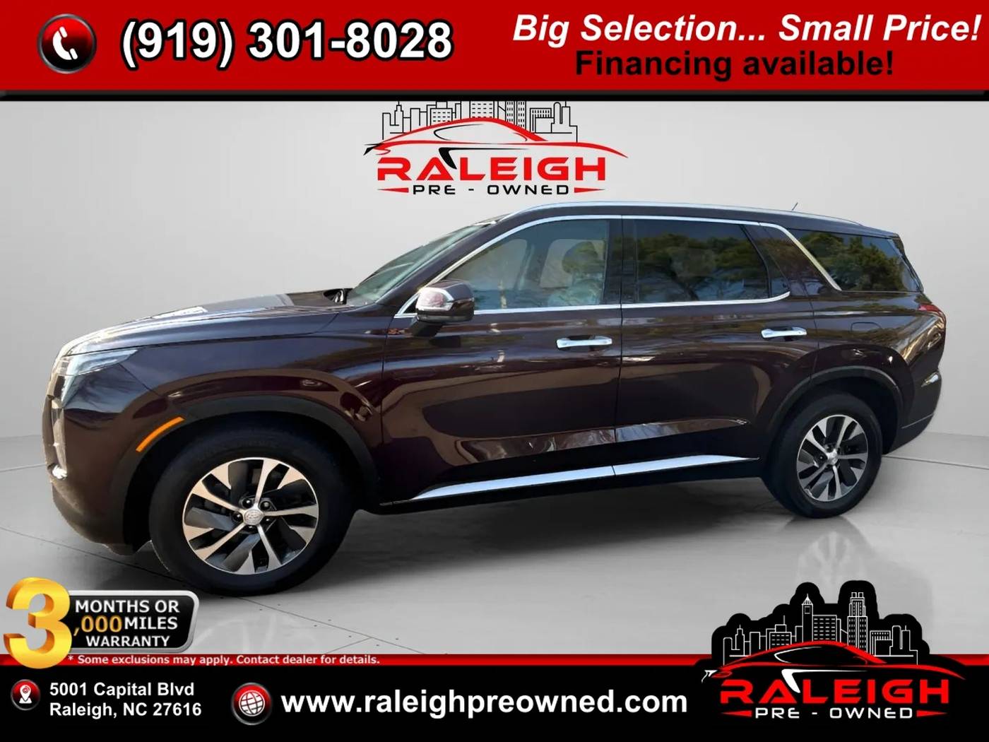 2021 Hyundai Palisade SEL — SUV — 84,602 mi — Raleigh, NC