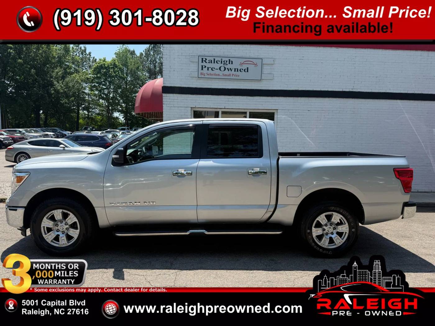 2019 Nissan Titan SV — Pickup Truck — 92,000 mi — Raleigh, NC