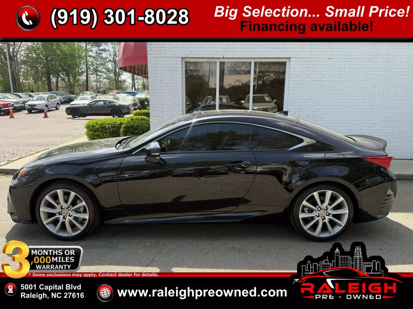 2015 Lexus RC RC 350 — Coupe — 92,450 mi — Raleigh, NC